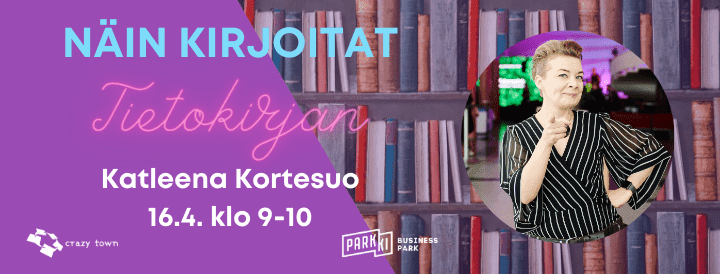 aamukahvi webinaari tietokirjan kirjoittaminen