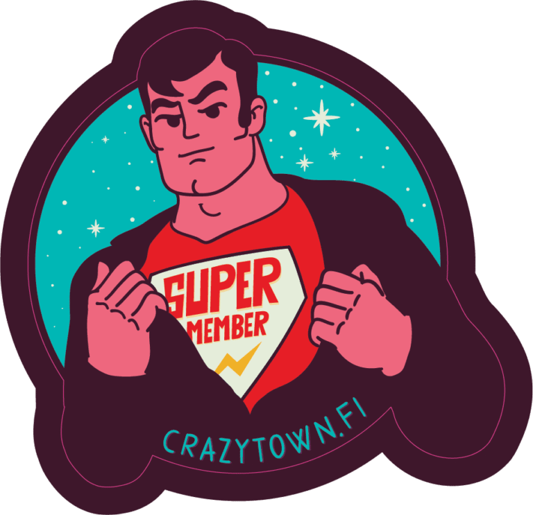 kuvituskuva crazy townin jäsenestä, usein kysytyt kysymykset