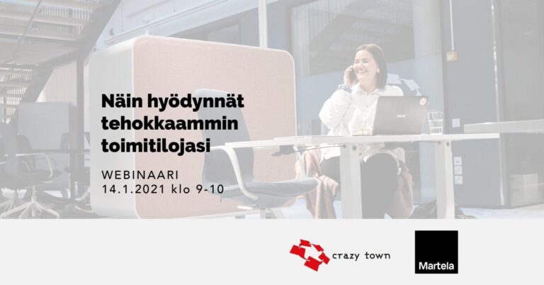 Toimitila webinaari Crazy Town Jyvaskyla