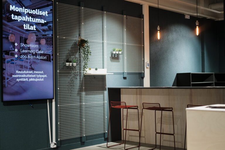 Crazy Town Jyväskylän tapahtumatila showroom, jota voi varata tuotteiden esittelyyn