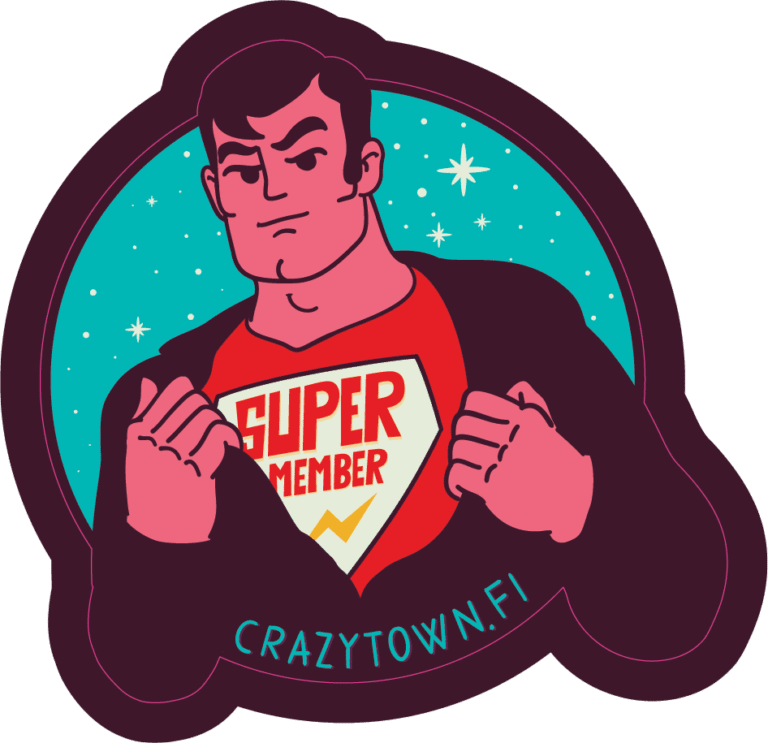 kuvituskuva crazy townin jäsenestä, usein kysytyt kysymykset