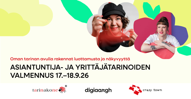 asiantuntija yrittajatarina valmennus banneri